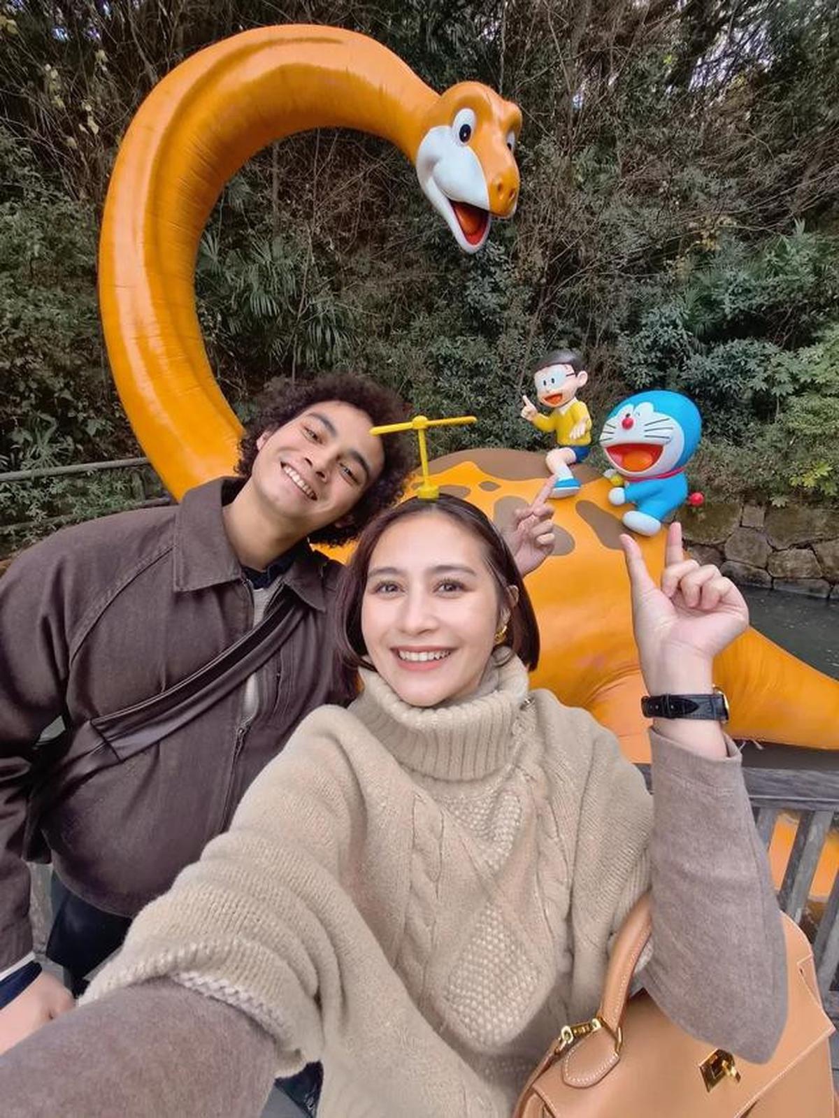 6 Potret Prilly Latuconsina Kunjungi Museum Doraemon, Nostalgia Masa Kecil