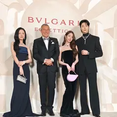 Jang Won-young, Kim Ji-won, dan Byeon Woo-seok di Acara Bvlgari Seoul. [@jc.babin]