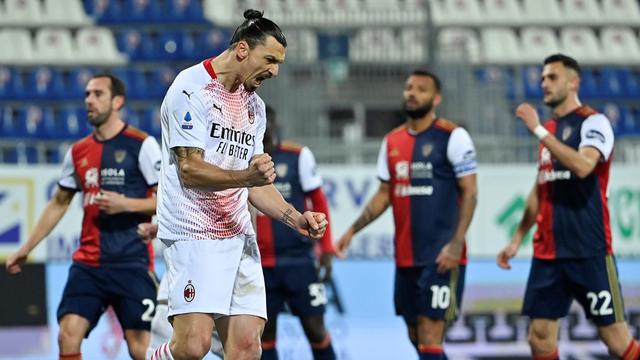 Penyerang AC Milan, Zlatan Ibrahimovic.