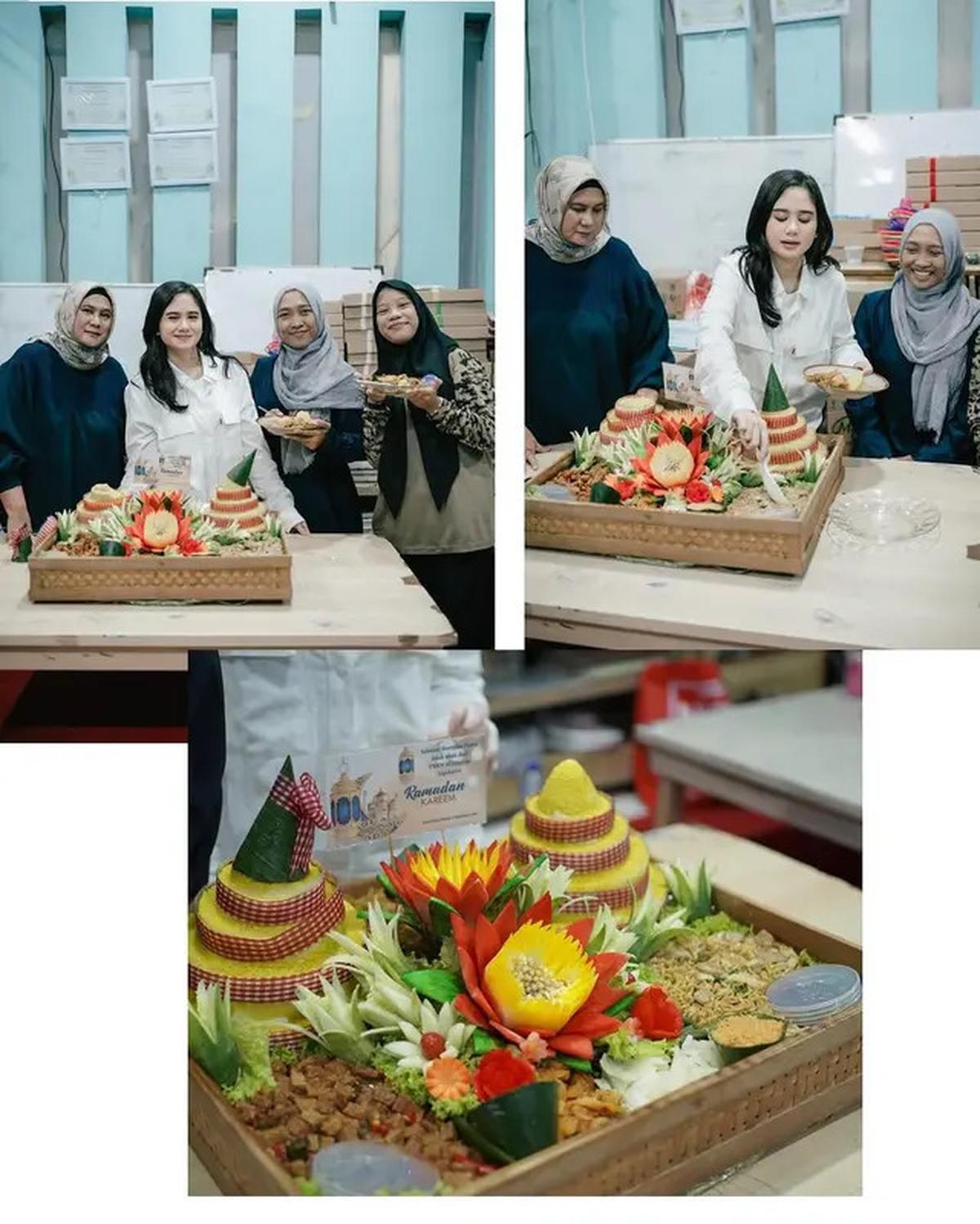 6 Potret Tissa Biani Berbagi Paket Lebaran di Panti Asuhan, Banjir Pujian