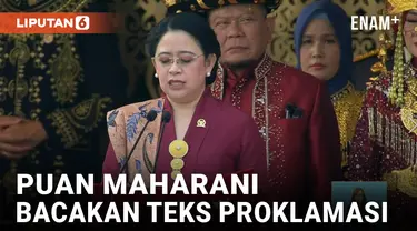 Momen Puan Maharani Bacakan Teks Proklamasi di IKN