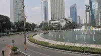 Bundaran HI Tetap Ramai Meski Car Free Day Ditiadakan
