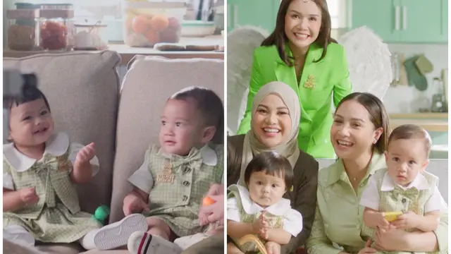 Rayyanza Malik Ahmad dan Ameena Hanna Nur Atta syuting bareng.
