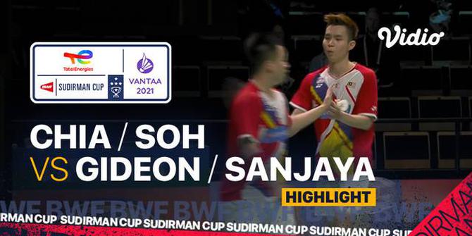 VIDEO: Highlights Piala Sudirman 2021, Kevin / Marcus Kalah dari Ganda Malaysia, Indonesia Tertinggal 0-1