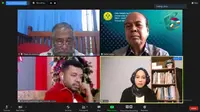 Webinar Otsus dan Pembangunan di Papua diikuti sejumlah tokoh dan pengamat politik. (Ist).