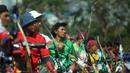 Sejumlah peserta bersiap untuk membidik sasaran saat eksibisi nomor Barebow dalam Seleksi Nasional (Seleknas) Pengurus Besar Persatuan Panahan Indonesia (PB Perpani) di Lapangan Panahan, Gelora Bung Karno, Senayan, Jakarta, Rabu (8/3/2023). Eksibisi Barebow tersebut bertujuan untuk mendorong agar divisi Barebow dapat masuk dalam agenda Pekan Olahraga Nasional (PON) 2024 di Provinsi Aceh dan Sumatera Utara. (Dok. PB Perpani)