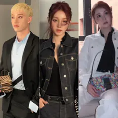 Bang Chan Stray Kids, Yuqi  i-dle, LE SSERAFIM Huh Yun-jin hadir di Fendi Milan Fashion Week. [@eyesmag/@yuqisong.923/@jenaissante]