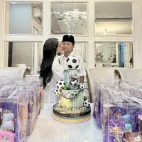 Potret ulang tahun Fathan, putra ketiga Bebizie (Sumber: Instagram/bebizie)