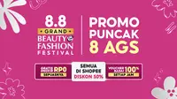 Puncak Kampanye Shopee 8.8 Grand Beauty &amp; Fashion Sale