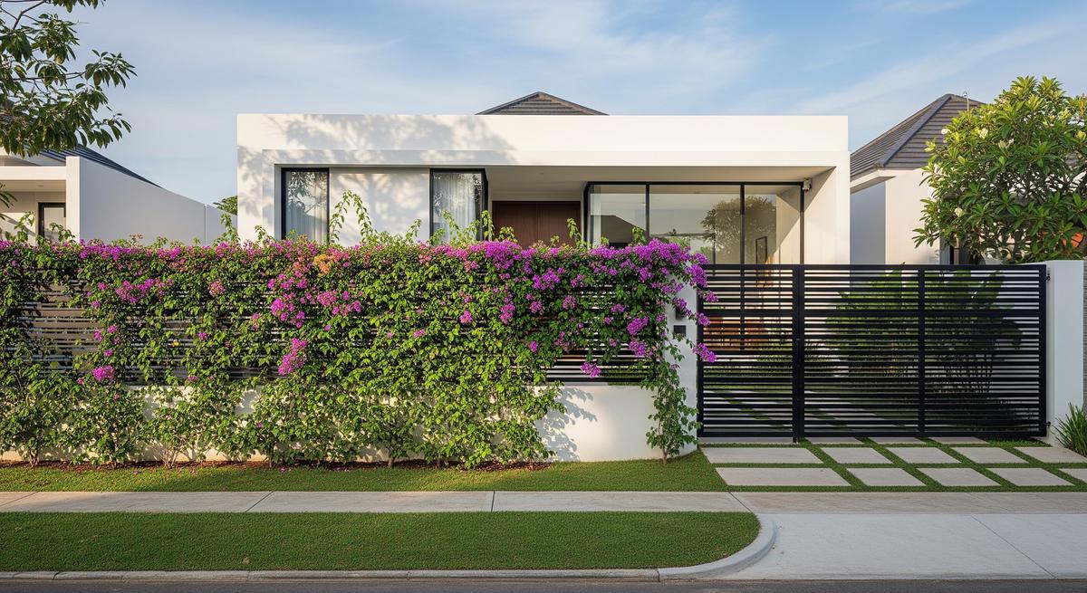Tanaman Bougainvillea untuk Pagar Terlihat Cantik
