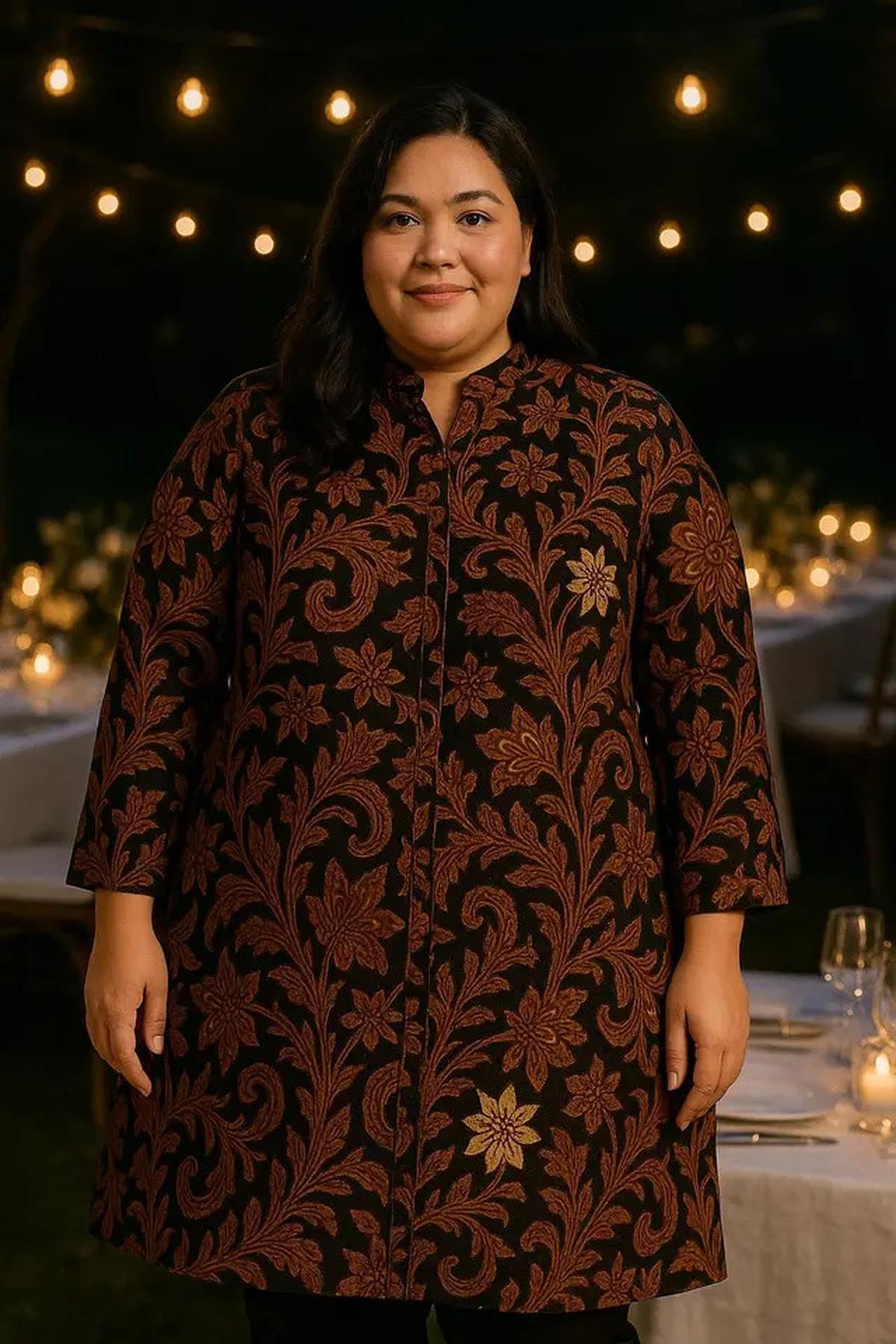 12 Model Batik Wanita Gemuk yang Modis 2025, Nyaman dan Percaya Diri Sepanjang Hari