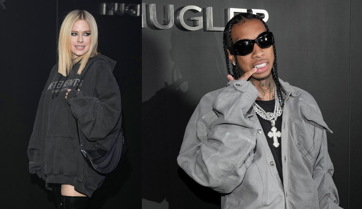 Tampil di Paris Fashion Week, Avril Lavigne dan Tyga Kepergok Ciuman