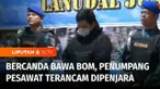 Penumpang yang menjadi pelaku candaan bawa bom di pesawat Pelita Air IP205 jurusan Surabaya-Jakarta telah resmi diserahkan ke petugas otoritas bandara wilayah III Surabaya, Kamis siang. Sang penumpang terancam hukuman satu tahun penjara.