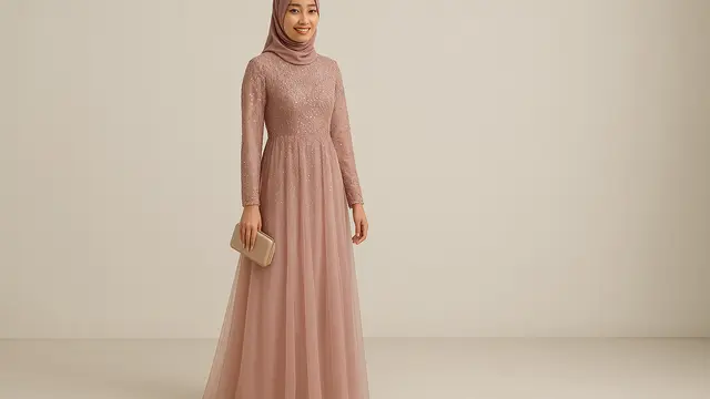 Model Gamis Payet Mewah/Ilustrasi gambar oleh AI