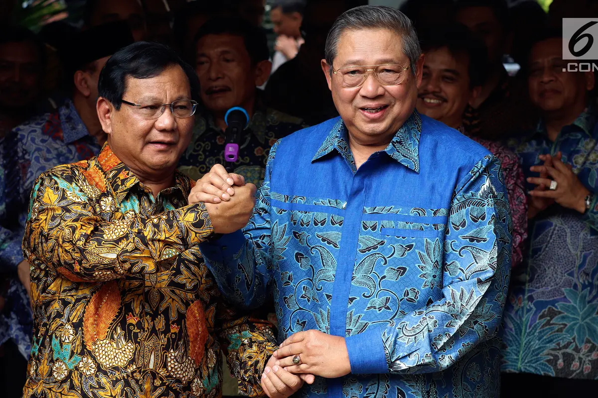 SBY Resmi Usung Prabowo sebagai Calon Presiden 2019