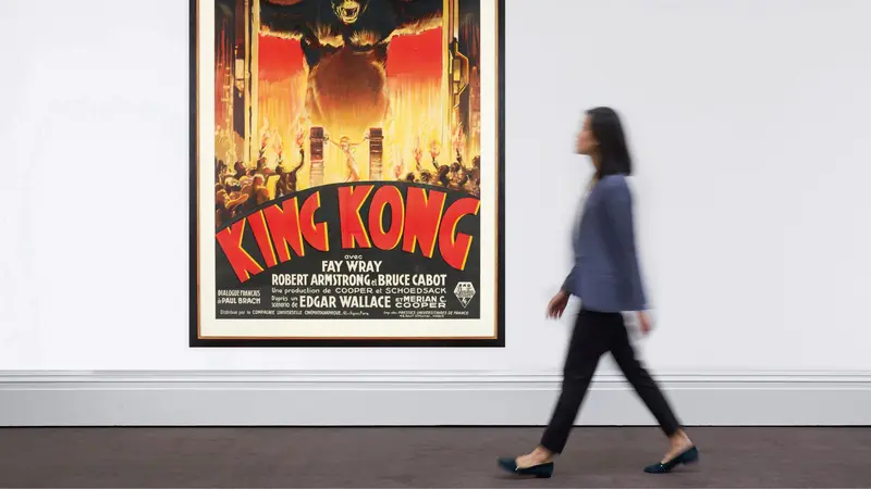 Poster film King Kong (1933) edisi bioskop Prancis.