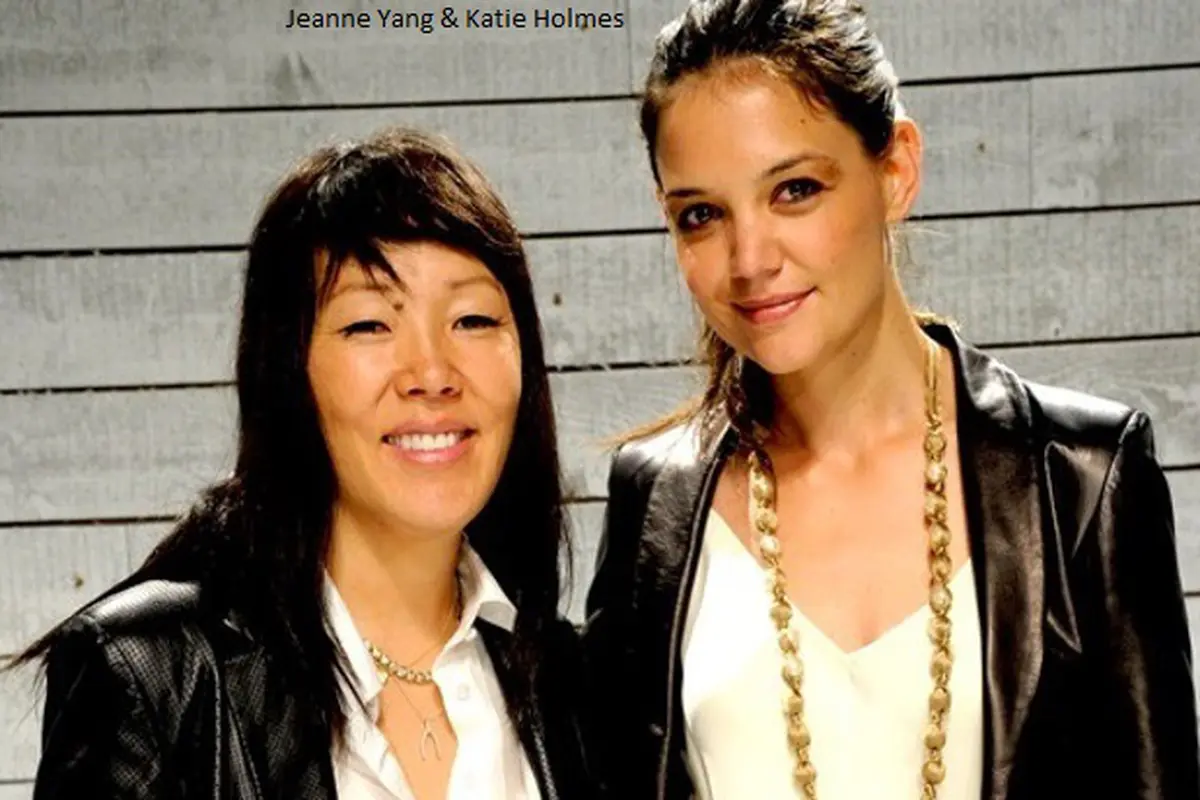 Katie Holmes & Jeanne Yang 2014