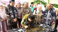 Peresmian gedung layanan perpustakaan umum Kabupaten Musi Rawas, Jumat (21/10/2022). (Liputan6.com/ Ist)