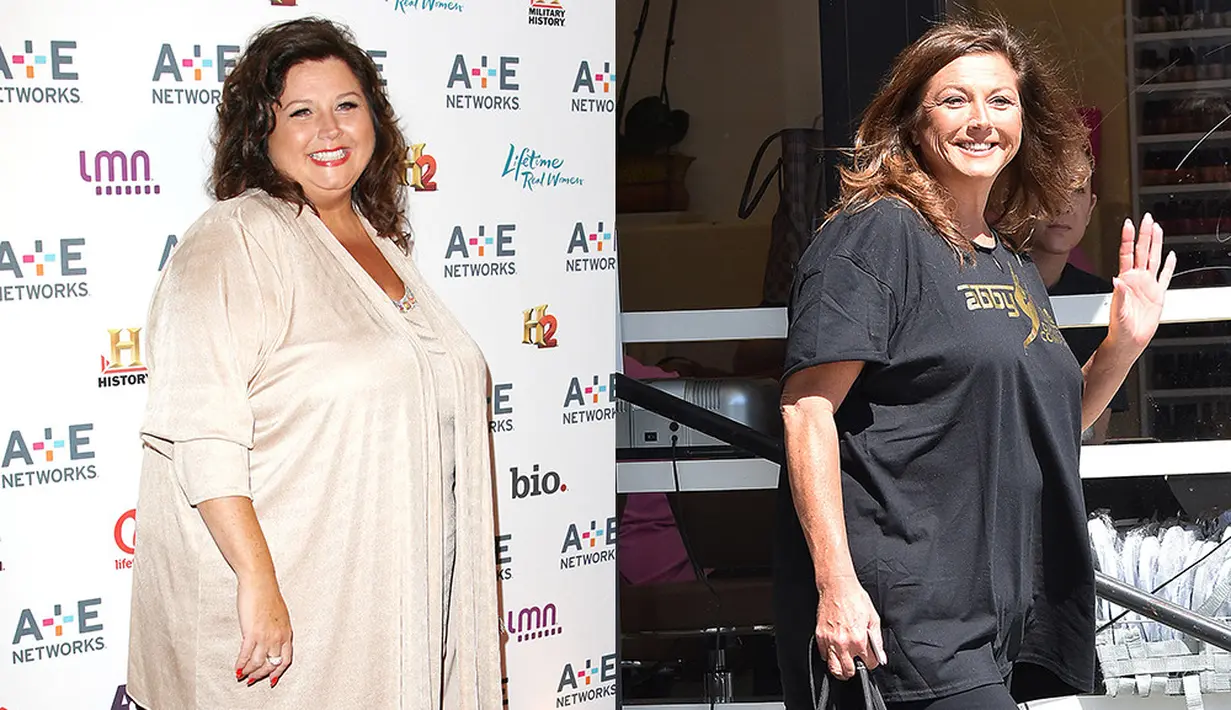 Abby Lee Miller pun berhasil menurunkan bobotnya dan penampilannya pun kini beda banget! (REX/Shutterstock/HollywoodLife)