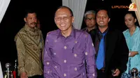 Mantan KSAD, Pramono Edhie Wibowo mengaku optimis dan tetap semangat memenangi konvensi Partai Demokrat dan menjadi Capres dari partai berlambang Mercy tersebut (Liputan6.com/Helmi Fithriansyah)
