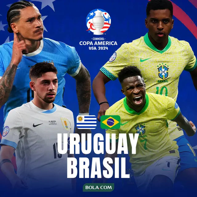 Perang Horor Antarlini Uruguay Vs Brasil Di Perempat Final Copa America