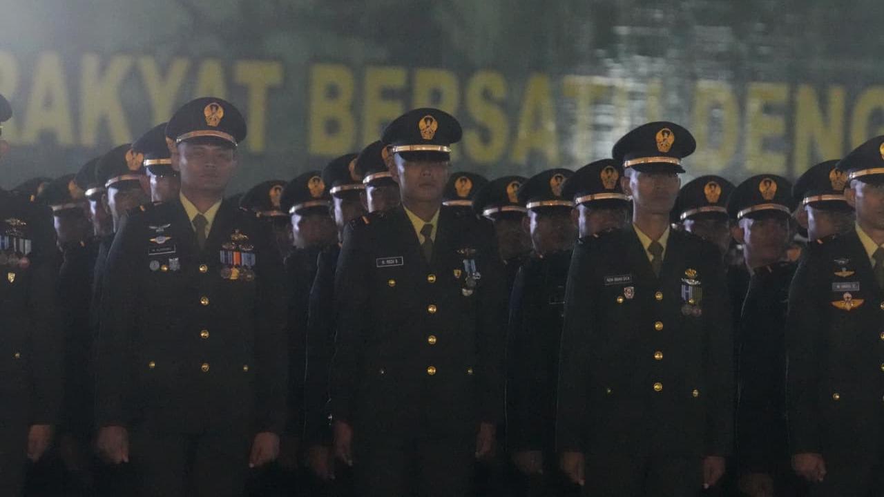 Kasad Lantik 1.202 Perwira Remaja Diktukpa TNI AD 2026 Bandung di Bawah Guyuran Hujan