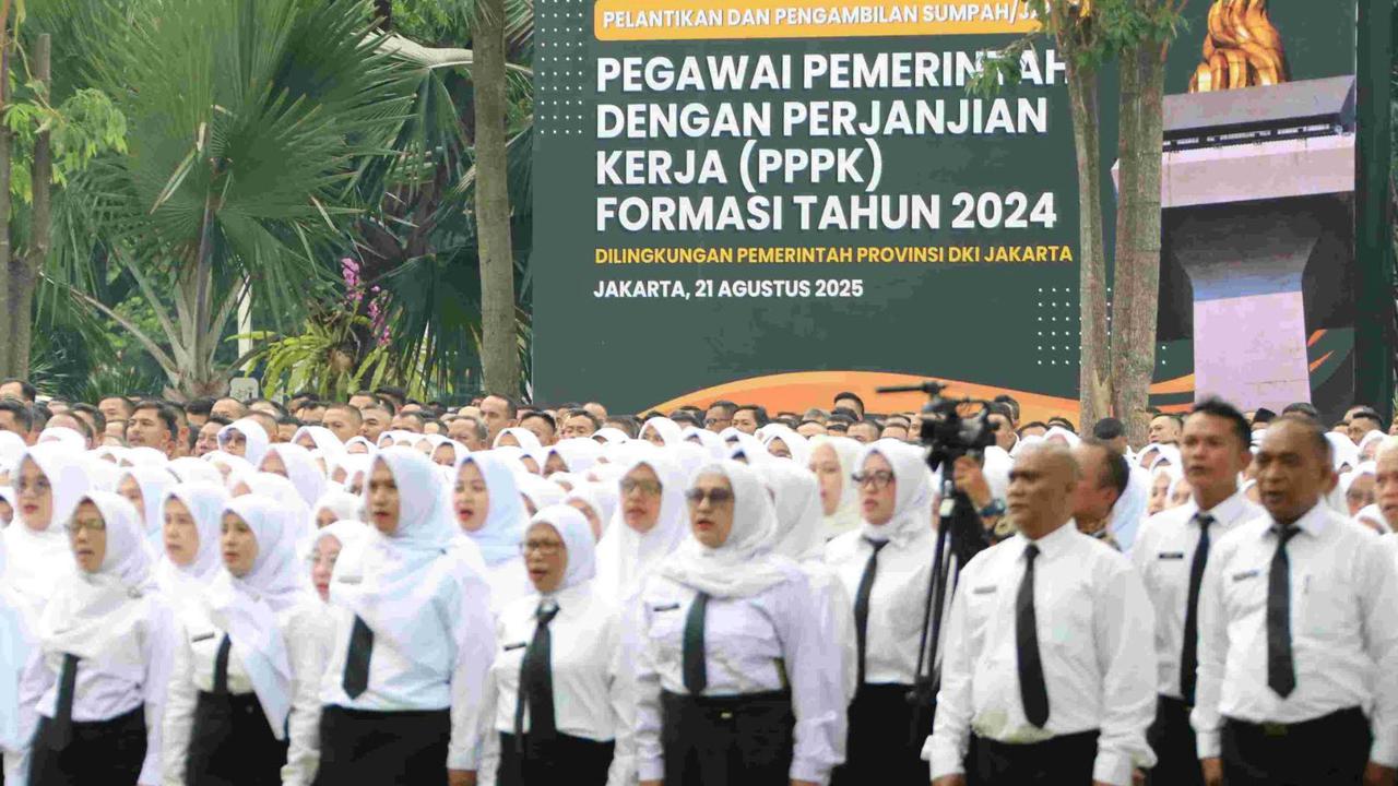 Lantik 2.703 PPPK Tahap 1, Gubernur Pramono Peringatkan Soal Penyalahgunaan Wewenang