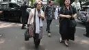 Meutia Farida Hatta tiba di rumah duka Guruh Soekarnoputra di Jalan Sriwijaya Raya, Kebayoran Baru, Jakarta Selatan, Sabtu (26/9/2026), untuk menyampaikan belasungkawa kepada keluarga almarhum. (KLY/Budy Santoso)