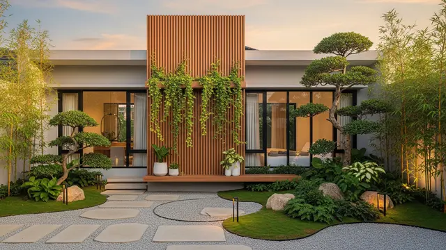 Desain Area Depan Rumah Ala Japandi yang Estetik/Gemini AI
