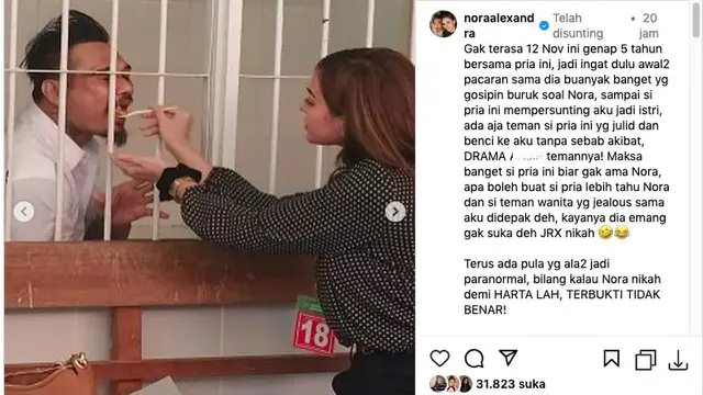 5 Tahun Bersama Jerinx SID, Nora Alexandra Patahkan Ramalan yang Sebut Pernikahan Mereka Tak Akan Awet