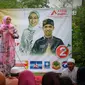 Istri Dedi MUlyadi, Anne Ratna Mustika, unggul di Pilkada Purwakarta. (Liputan6.com/Abramena)