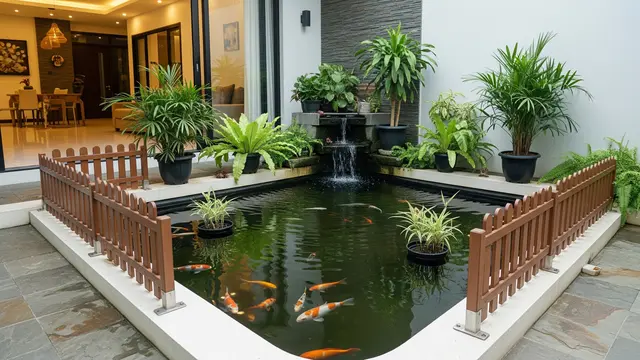 Ilustrasi Model Kolam Ikan Dangkal yang Aman untuk Anak-anak/Gemini AI