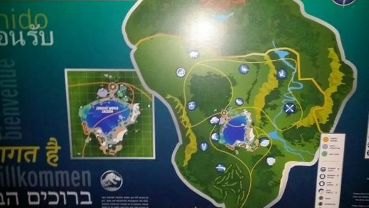 Peta Raksasa Jurassic World Diunggah ke Internet