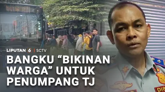 Bangku "Bikinan Warga" untuk Penumpang TJ