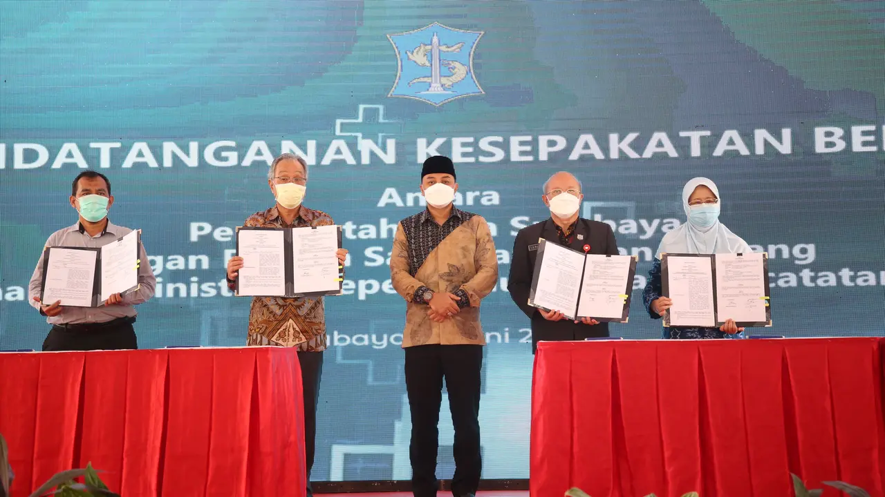 38 rumah sakit di Surabaya bisa langsung cetak akta kelahiran. (Dian Kurniawan/Liputan6.com)