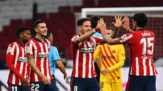 Atletico Madrid Taklukkan Barcelona di Wanda Metropolitano