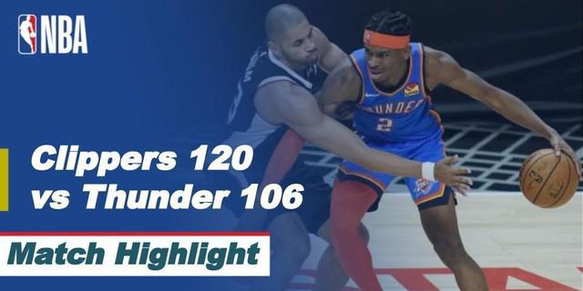VIDEO: Highlights NBA, LA Cilppers Kalahkan Oklahoma City Thunder