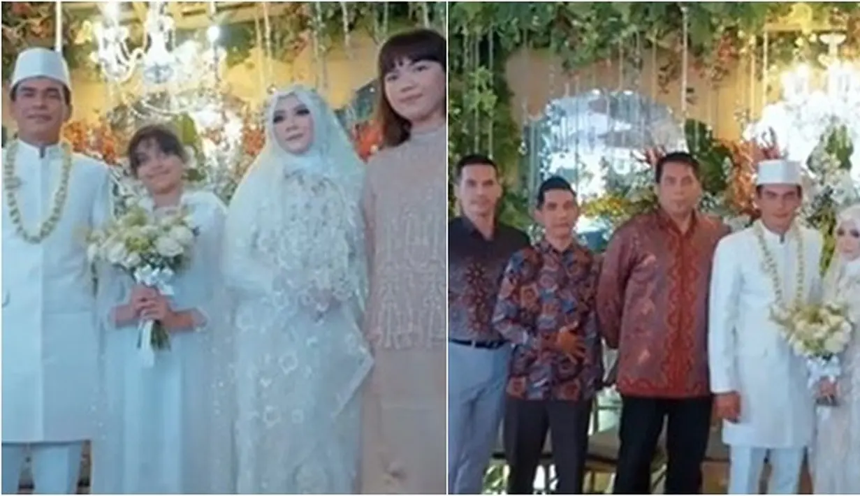 Potret anak-anak dan keluarga Teddy Syach di momen pernikahan. (Sumber: Instagram/osan_sujed / Kapanlagi)