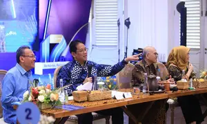 Menteri Keuangan (Menkeu) Purbaya Yudhi Sadewa dalam Indonesia Eximbank Export Connect di Jakarta. (LPEI)