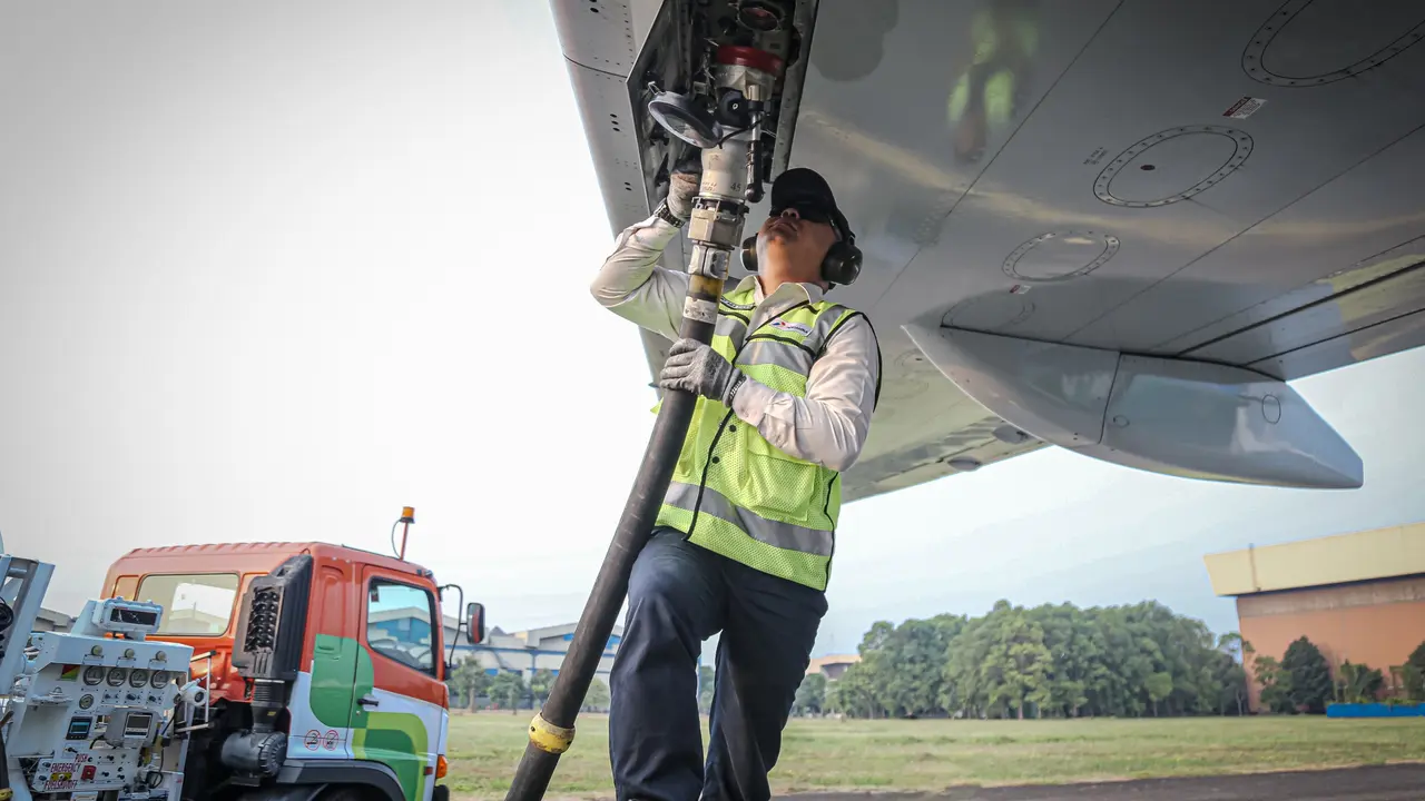 Bahan bakar Sustainable Aviation Fuel (SAF). Dok PPN
