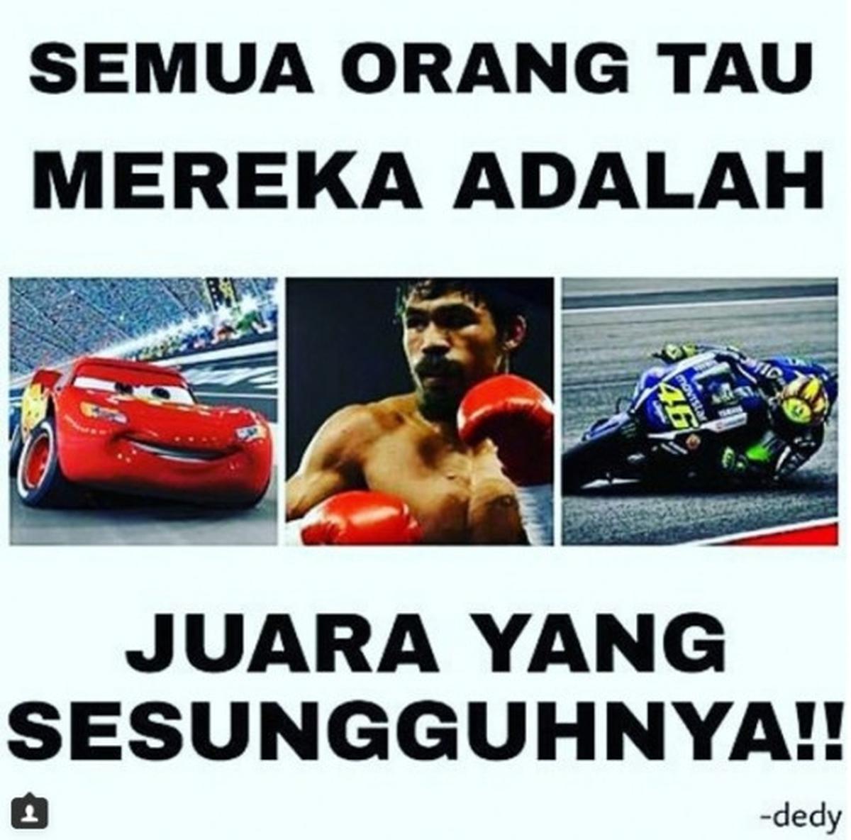 Deretan meme dukungan ke Valentino Rossi selepas GP Valencia 2015