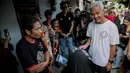 Capres nomor urut 3, Ganjar Pranowo lari pagi usai menginap di rumah warga di Kelurahan Slerok, Kecamatan Tegal Timur, Kota Tegal, Jawa Tengah, Kamis (11/1/2024). (Liputan6.com/Faizal Fanani)