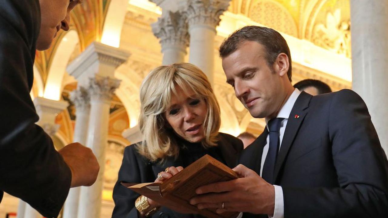 Emmanuel Macron and Brigitte Macron