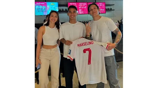 7 Momen Marselino Penuhi Janji Berikan Jersey Lawan Arab Saudi ke Ganindra Bimo