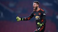 David de Gea - Penjaga gawang yang masih terikat kontrak dua tahun dengan Manchester United ini merupakan kiper dengan gaji tertinngi di Liga Inggris. De gea tercatat mendapat bayaran hingga 325 ribu pounds pekan. (Foto:AFP/Laurence Griffiths)