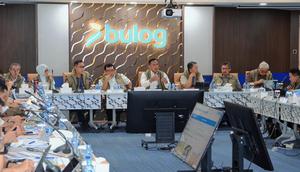 Direktur Utama Perum Bulog Ahmad Rizal Ramdhani dalam Evaluasi Kinerja 2025 dan Rencana Kerja 2026 yang berlangsung pada 11–12 Januari 2026. (Dok Bulog)
