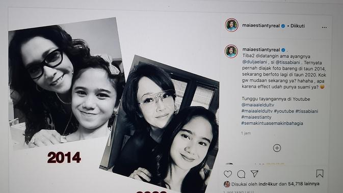Unggahan Maia Estianty. (Foto: Instagram @maiaestiantyreal)