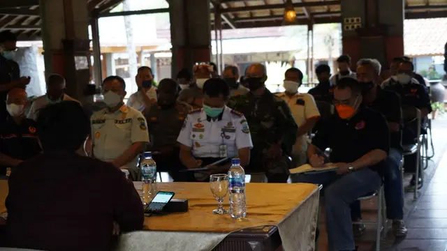 Para pemangku kebijakan dalam rakor persiapan pelaksanaan PORKAB 2020 Kabupaten Garut, Jawa Barat pada 24 Oktober mendatang.