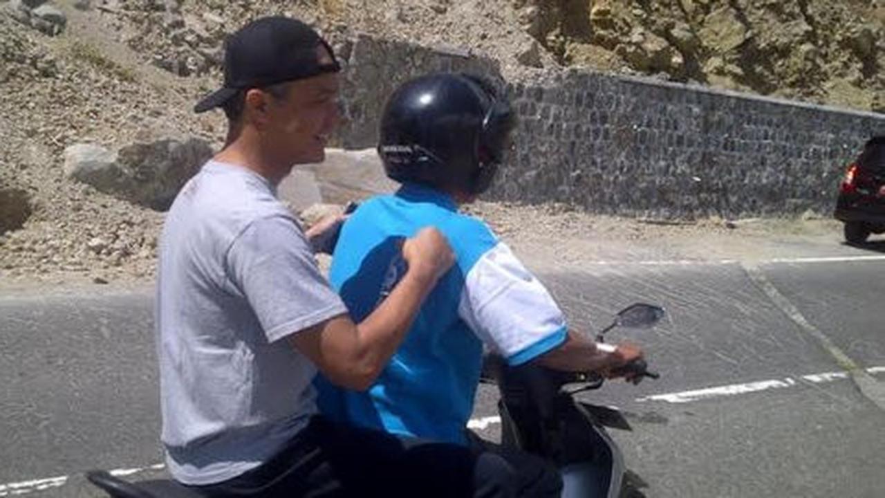 Pantau Gunung Lawu, Ganjar Pranowo naik motor ke Cemoro Sewu