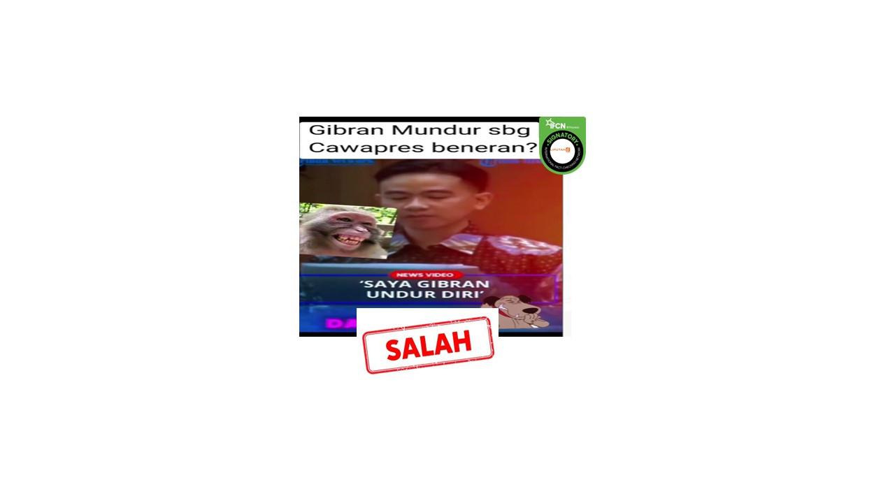 Cek fakta video Gibran Rakabuming Raka mundur sebagai Wapres terpilih